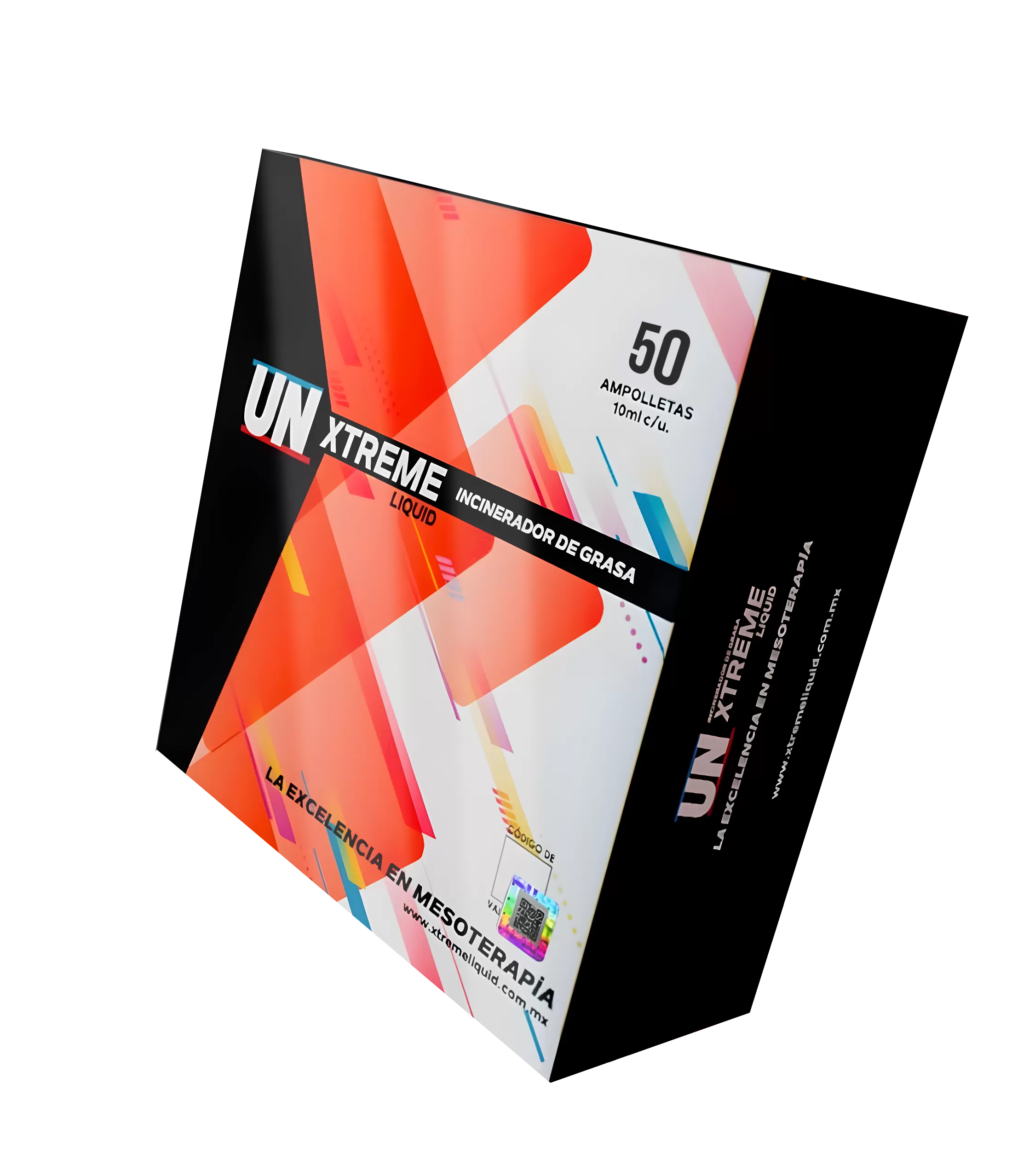 Caja de Mesoterapia Xtreme Liquid quemador de grasa 50 ampolletas