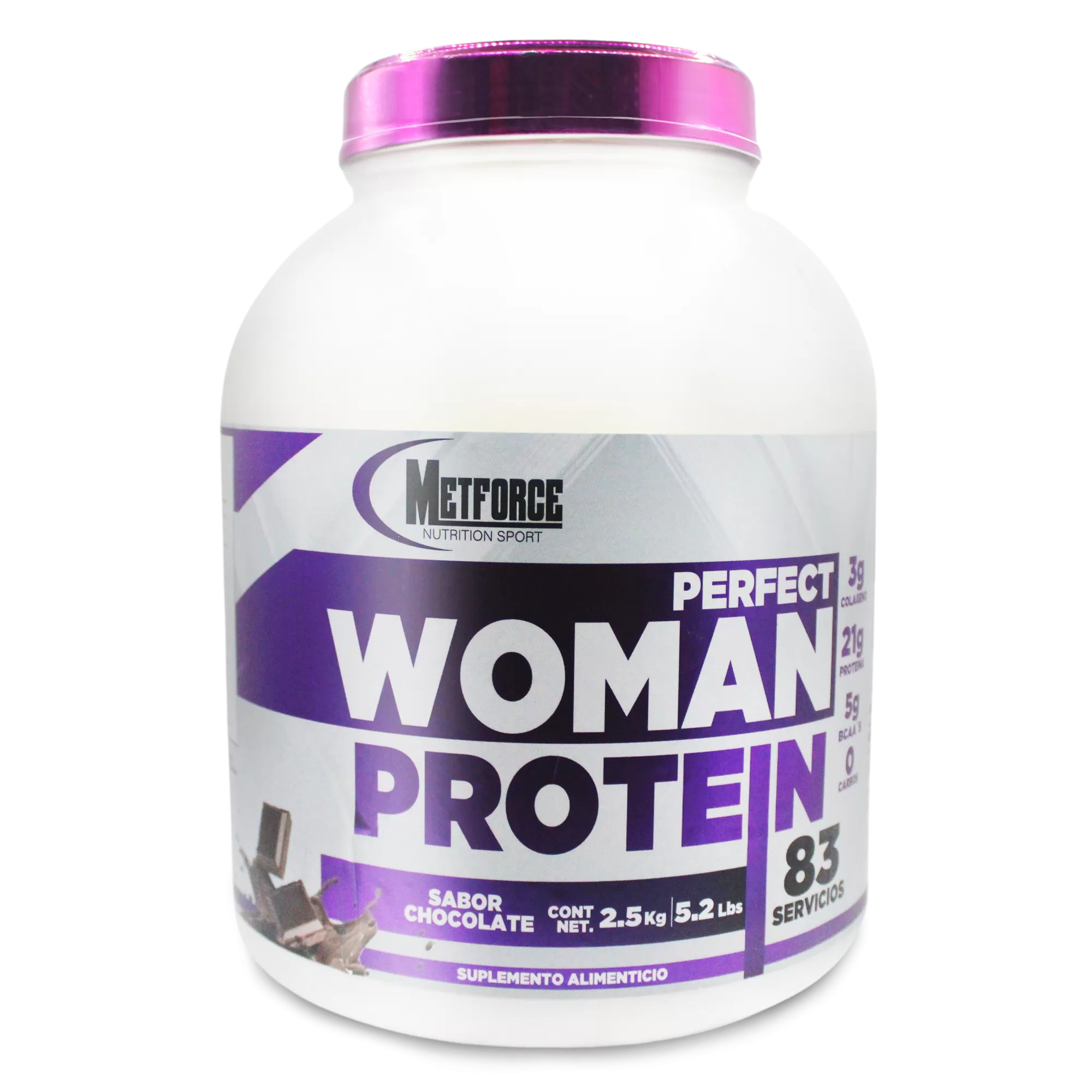 Bote de proteína para mujeres "Perfect Woman Protein" de 2.5 kg sabor chocolate