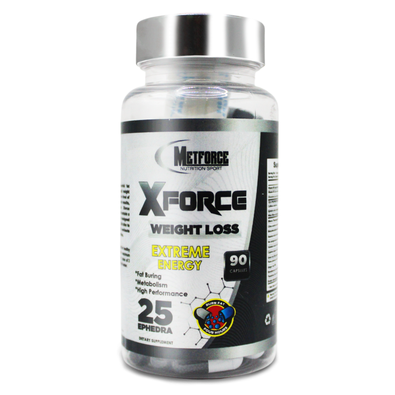 Suplemento quemador de grasa Xforce weight loss de 90 cápsulas.