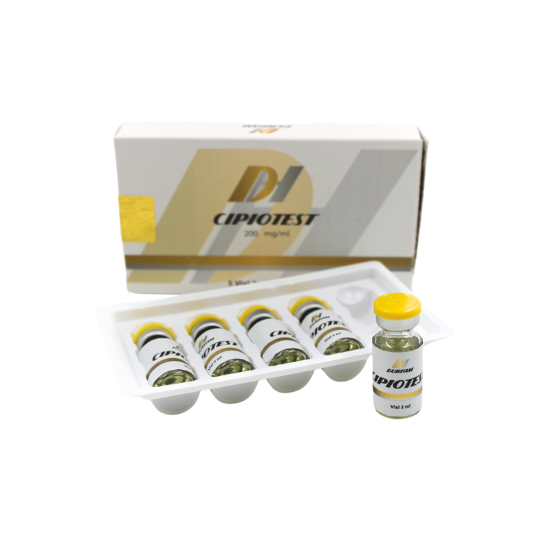 Cipiotest Durham 200 mg/ml. Testosterona Cipionato para un aumento significativo de masa muscular y resistencia.