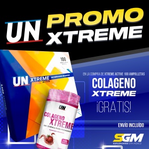 Promoción Xtreme Active de 100 ampolletas más envío incluido más colágeno gratis