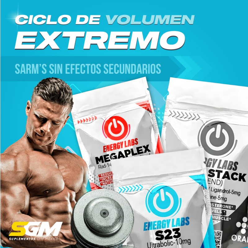El Ciclo de Volumen Extremo es un programa ideal que utiliza S23, Megaplex y Mass Stack para proporcionar un incremento notable en masa muscular.