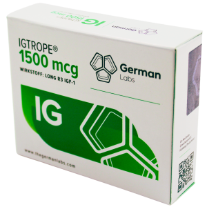 Este potente factor de crecimiento IGTROPE 1500 mcg de German Labs, conocido como IGF-1, favorece el crecimiento muscular óptimo y mejora tu bienestar.